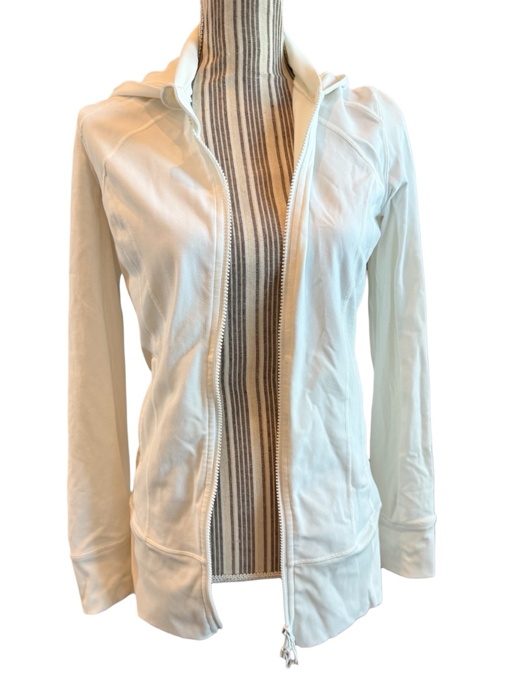 lululemon athletica White Women’s zip jacket with hoodie